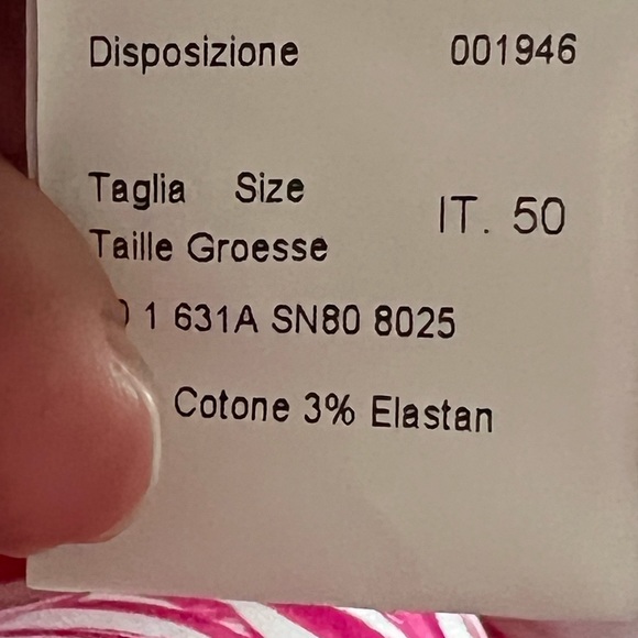 Italian Pink and White Dress - Picture 10 of 12